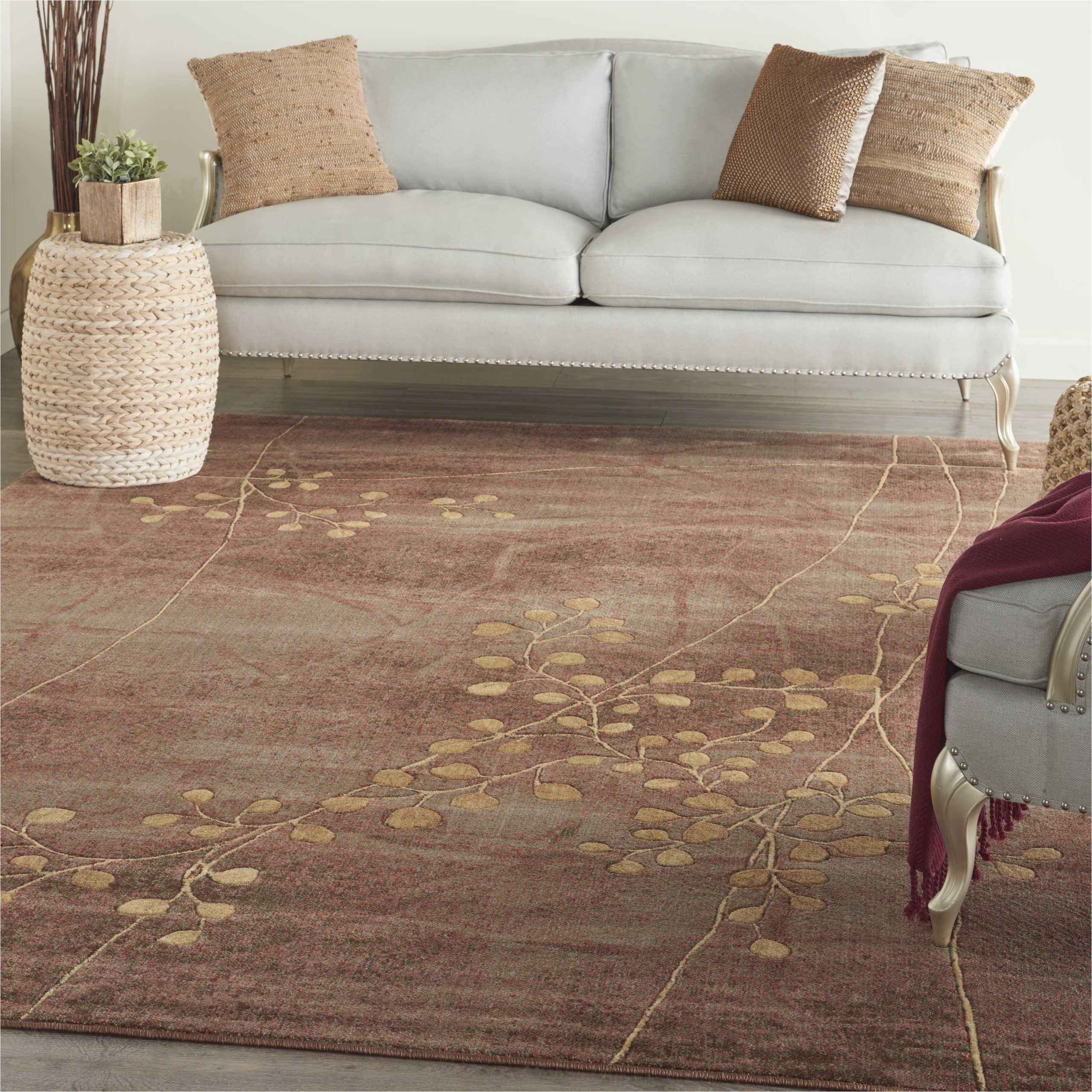 Nourison somerset Multicolor area Rug Nourison somerset Modern Botanical Multicolor 7’9″ X 10’10” area Rug, (8′ X 11′)