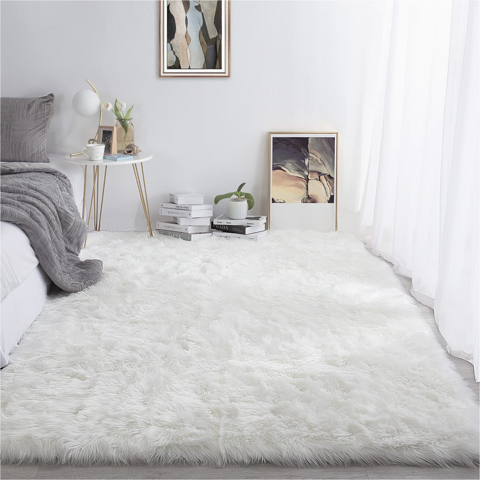 Oversized area Rugs On Sale Amazon.com: Hombys 6×9 Oversized Faux Fur area Rug for Living Room …