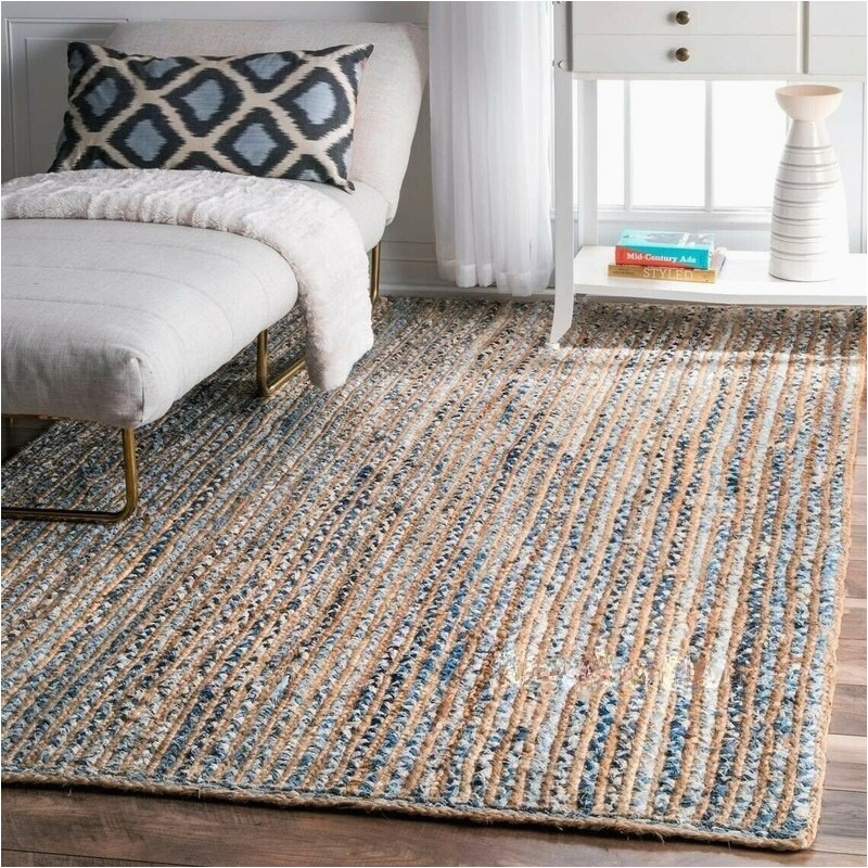 Oversized area Rugs On Sale Teppich NatÃ¼rliche Jute Denim Handgemachte Reversible Bereich …