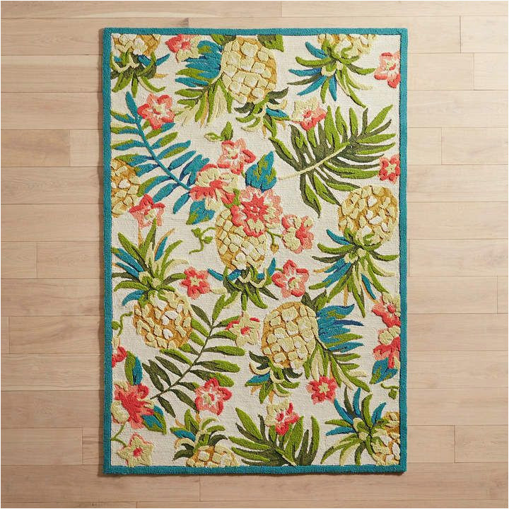 Pier One area Rugs 5×7 Pier 1 Imports tossed Pineapples Rug Tropical Rugs, Indoor Patio …