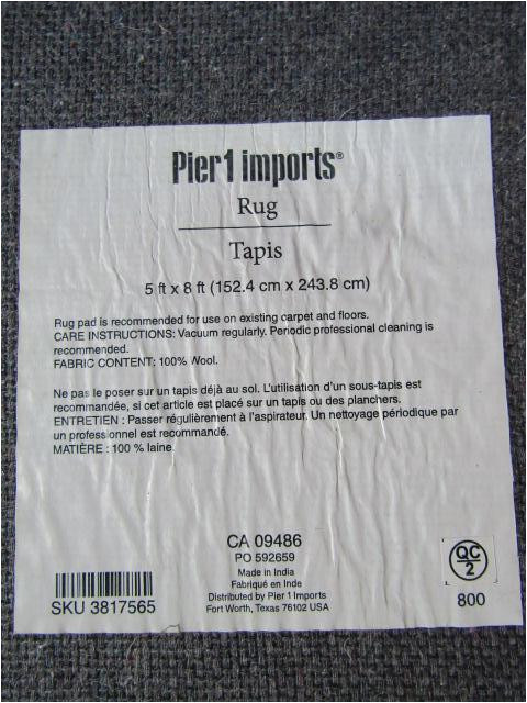 Pier One Tapis area Rug Tapis’ area Rug From Pier 1 Imports- 5 Feet X 8 Feet Estatesales.org
