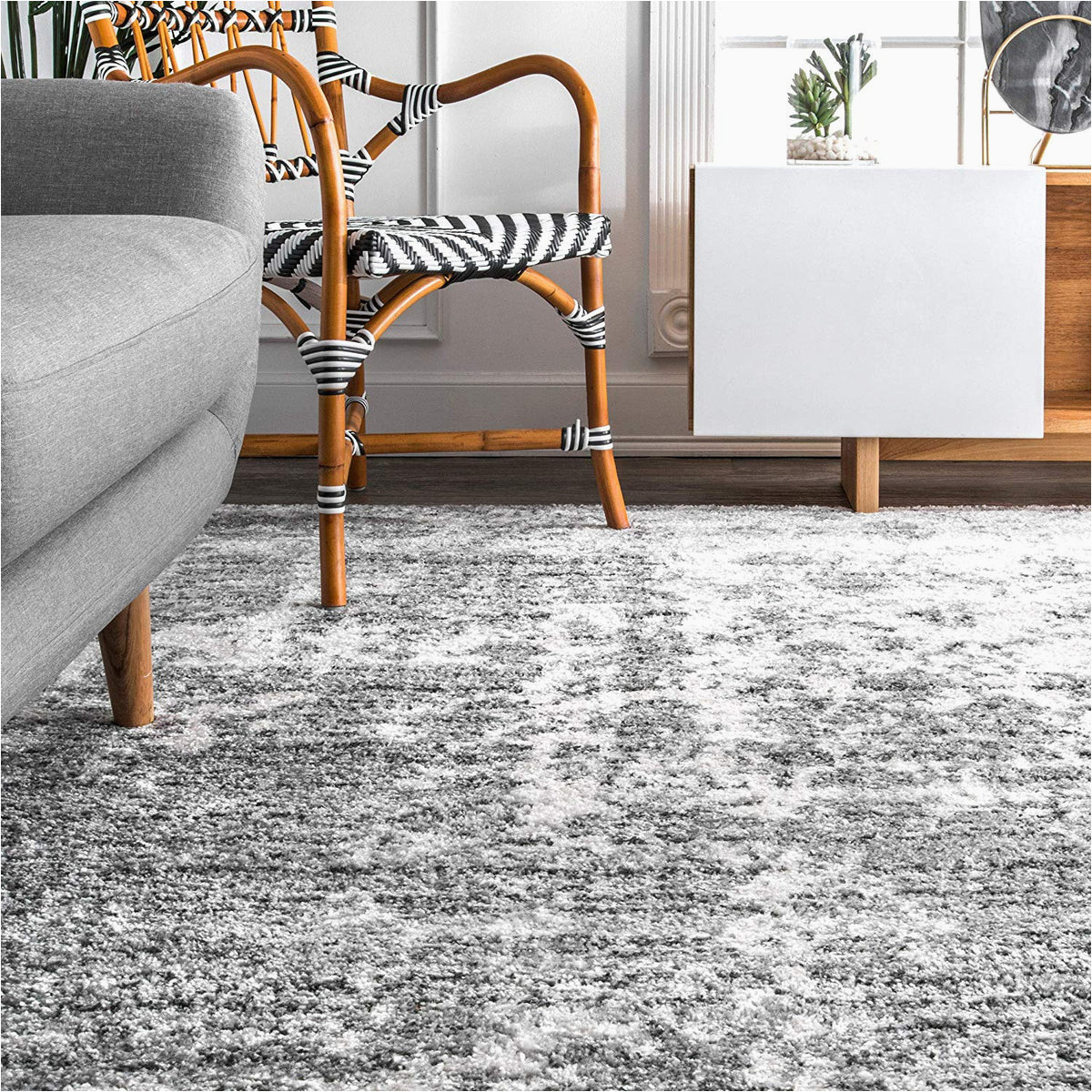 Porch Den Seigel Granite and Mist Grey area Rug Gray Mist Pattern soft area Rugs