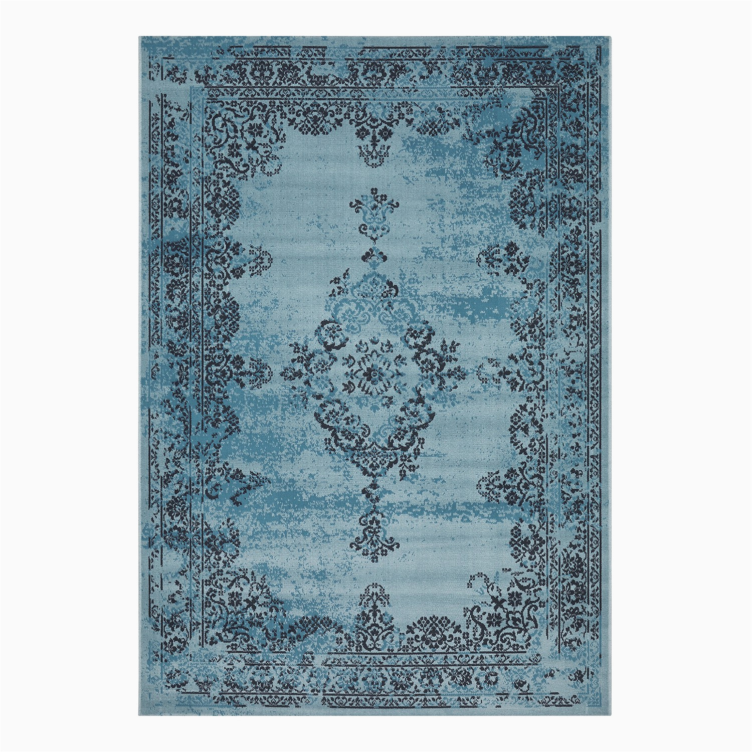 Pottery Barn Blue area Rugs Kurzflorteppich Vintage Kaufen Home24