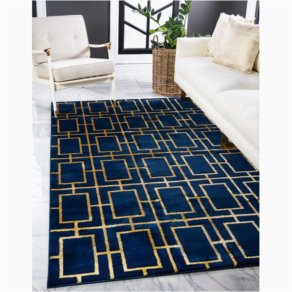 Royal Blue and Gold Rug Navy Blue and Gold Rug Wayfair