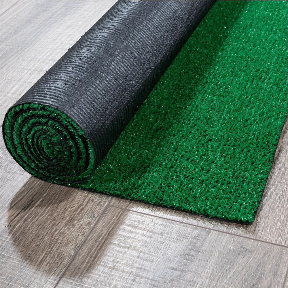 Sweet Home Meadowland Artificial Grass Indoor Outdoor area Rug Sweet Home Stores Meadowland Collection Waterproof solid 2×5 …