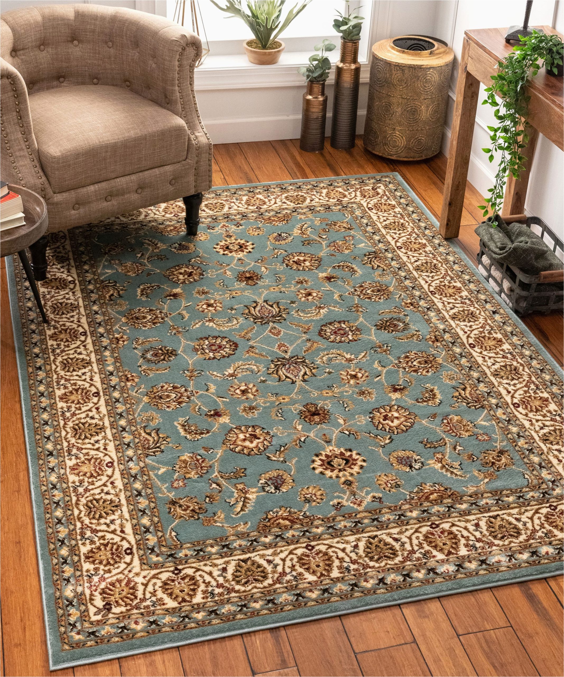 Traditional area Rugs for Dining Room Well Woven Barclay oriental Persian area Rugs, Blue – Walmart.com