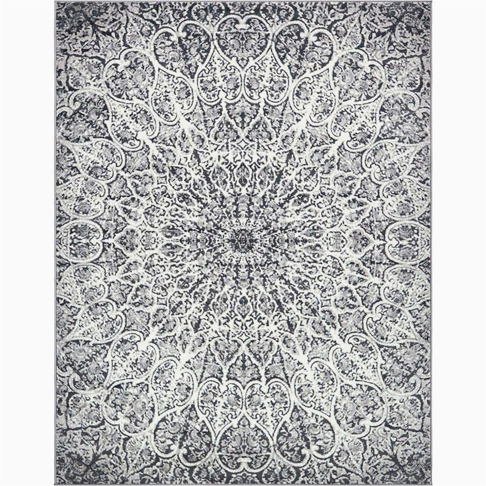 Unique Loom Grace sofia area Rug Unique Loom sofia Grace Dark Gray 9′ 0 X 12′ 0 area Rug 3137751 – the Home Depot