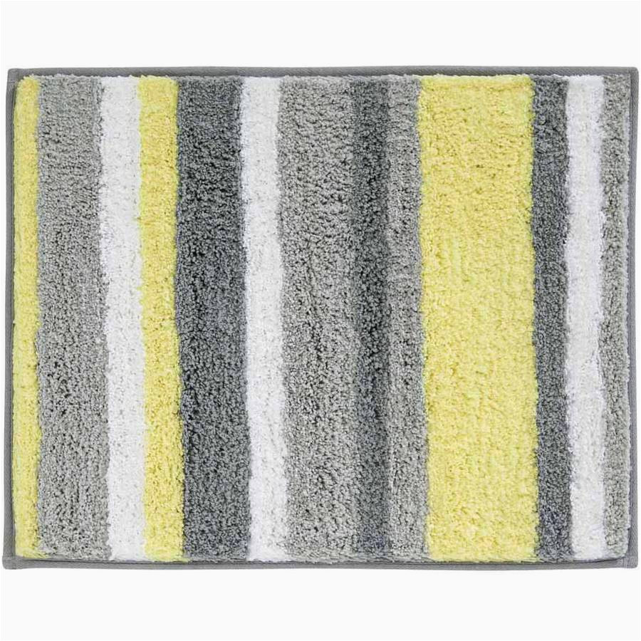 Walmart Yellow Bath Rugs Idesign Microfiber Stripz Bathroom Shower Rug, 21″ X 17″, Gray and Yellow