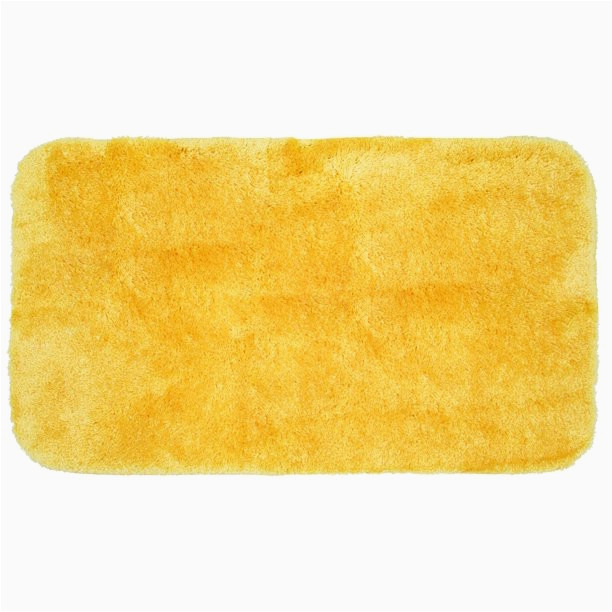 Walmart Yellow Bath Rugs Mainstays Performance Nylon Bath Rug, Sunray Yellow, 19.5″ X 34″