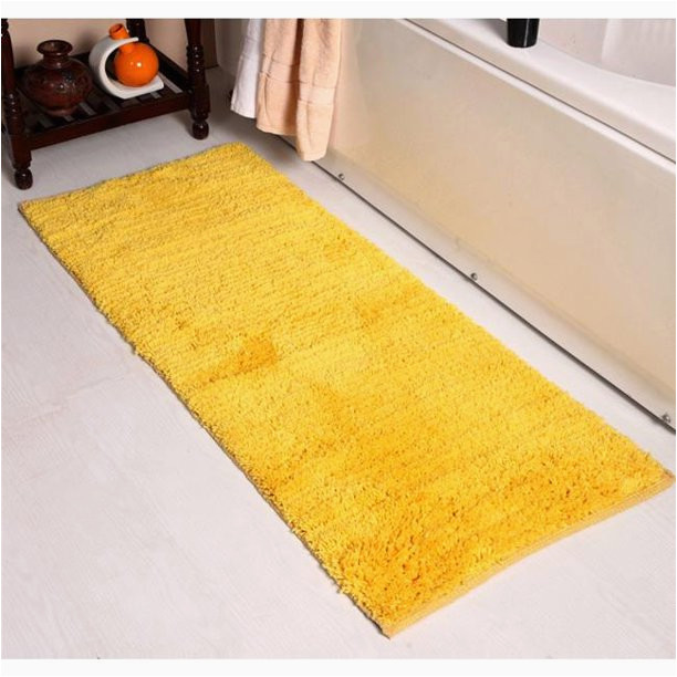 Yellow Bath Rugs Walmart Affinity Linens Mcsrg24x60-yel Micro Shag soft Bath Rug&#44 …
