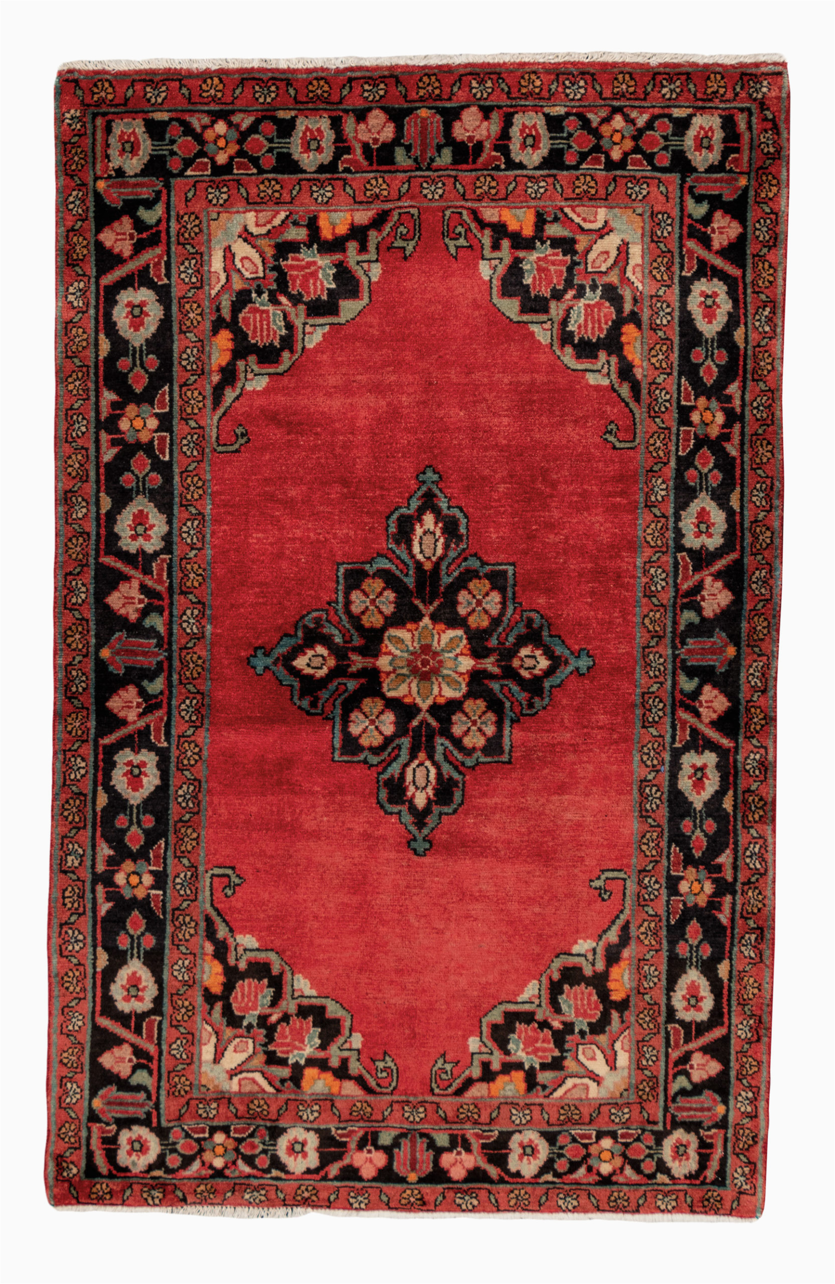 4 X 6 oriental area Rugs Persian Hamadan 4×6 Red Black Wool area Rug – oriental Rug Mart Inc