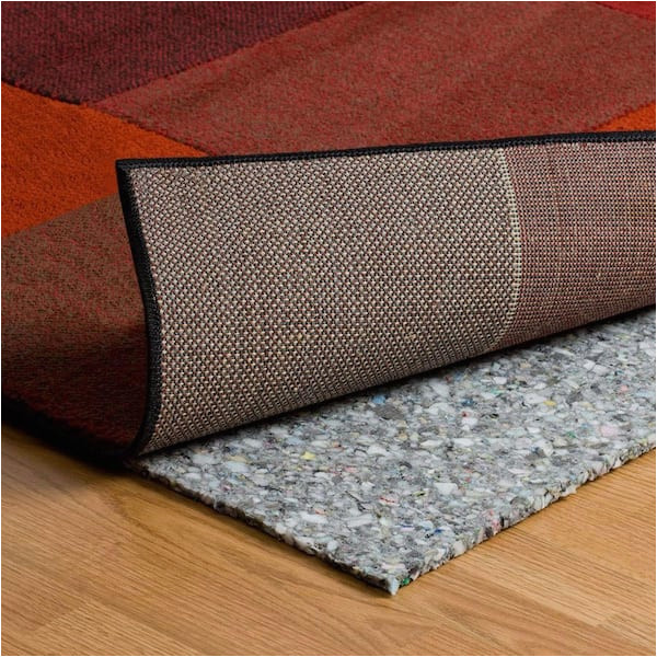 Area Rug Carpet Pad Home Depot Trafficmaster 6 Ft. X 8 Ft. 5 Lb. Density Premium Plush Rug Pad …