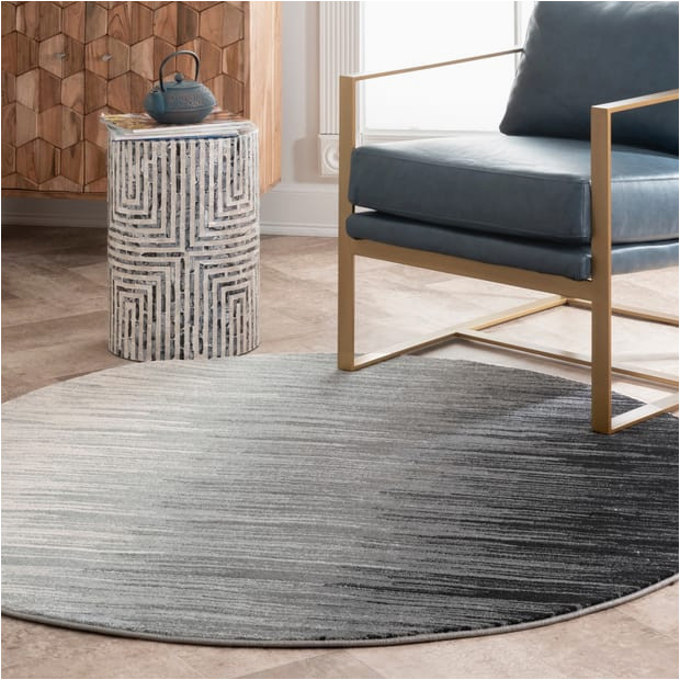 Colunga Black Gray area Rug Bosphorus Ombre Black Rug