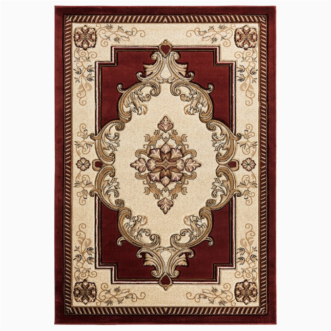 Does Home Depot Sell area Rugs United Weavers Of America Bristol 3 X 4 Burgundy Indoor Medallion …