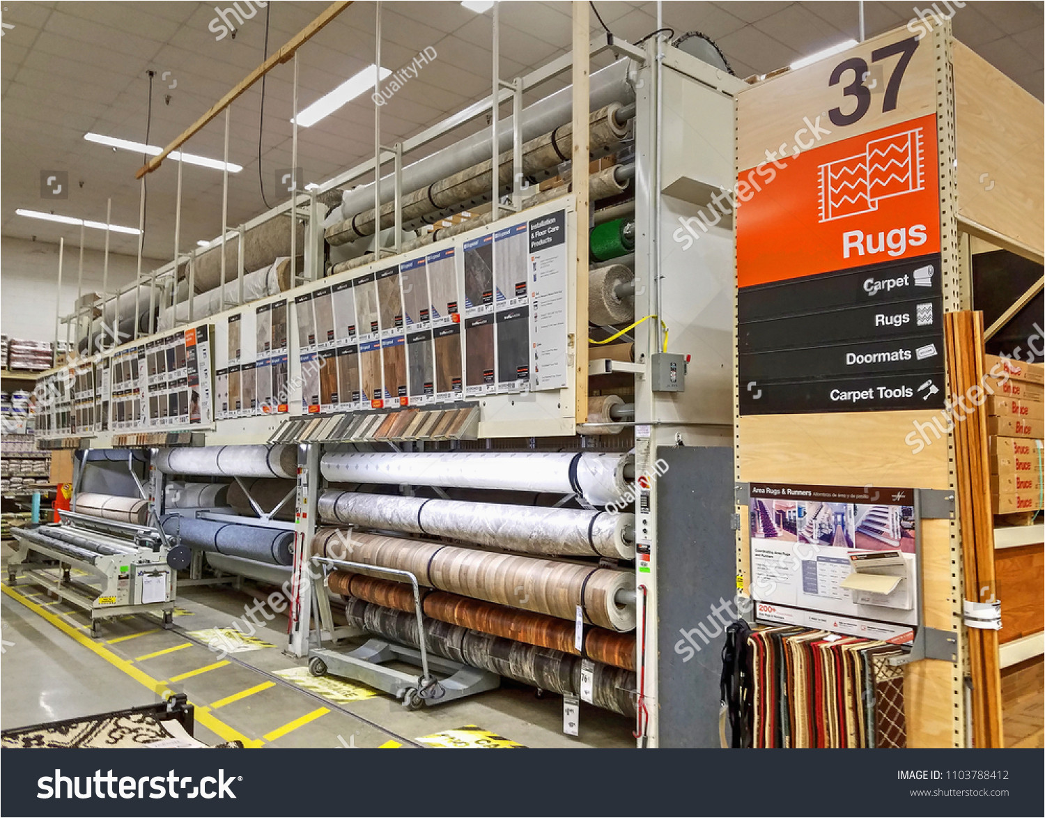 Home Depot area Rugs In Store Home Depot Retail Store Carpet Rugs Stock Photo 1103788412 …