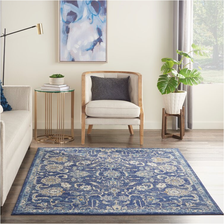 Home Depot Blue area Rugs Bungalow Rose Chattahoochee oriental Navy Blue area Rug & Reviews …