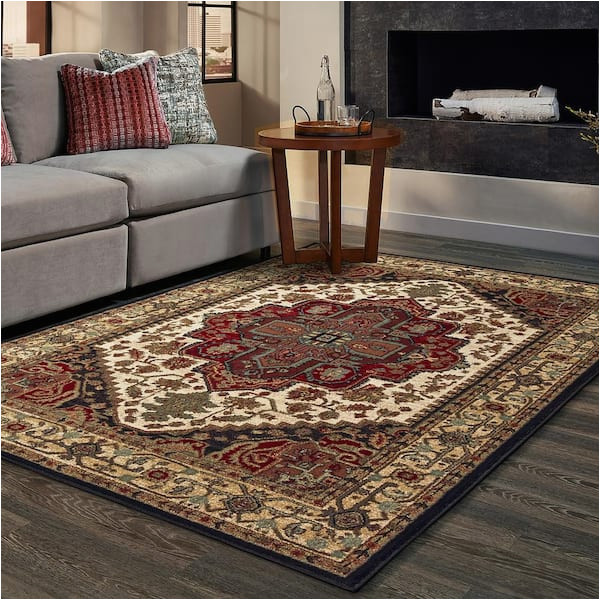 Home Depot oriental area Rugs Averley Home Lexington Black/multi 8 Ft. X 10 Ft. oriental area …