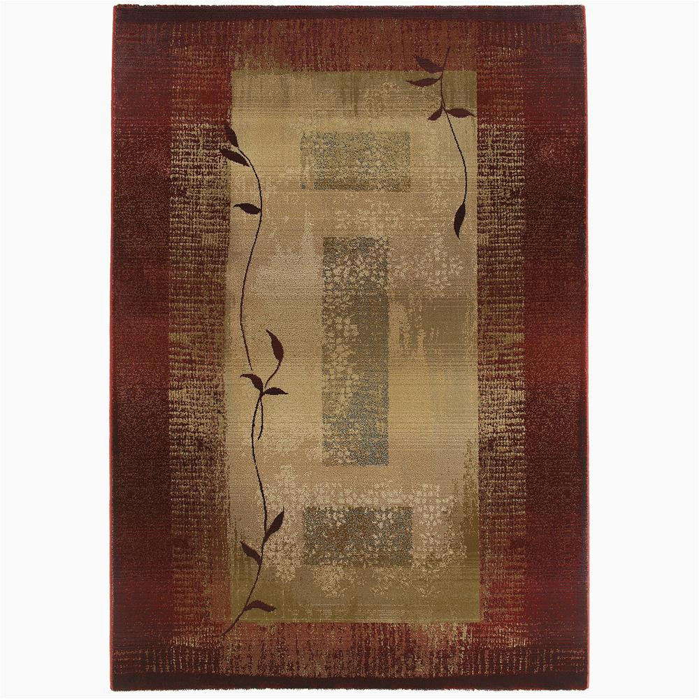 Home Depot Red area Rugs Archer Lane Oasis 8 X 10 Red Indoor Border area Rug In the Rugs …