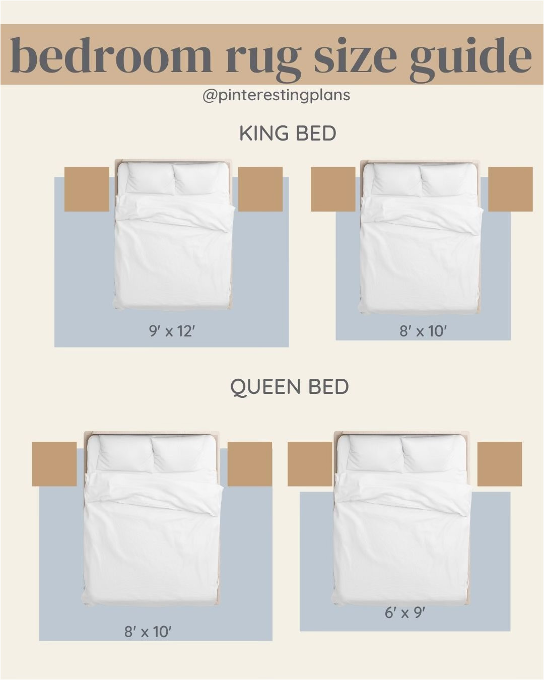 King Size Bed area Rug How to Choose the Right Rug Size for Your Bedroom – Pinteresting Plans