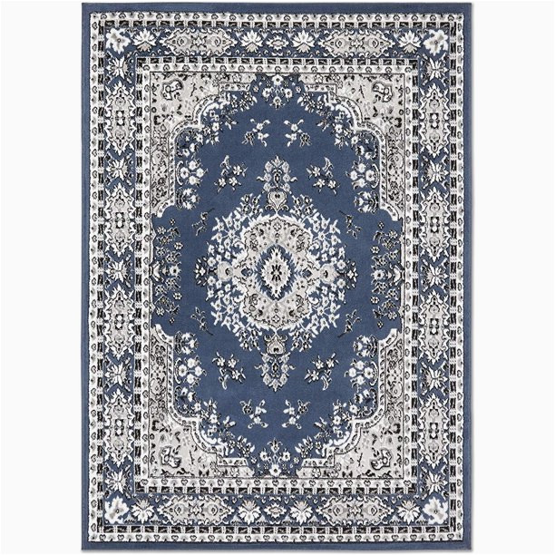 Oriental area Rugs Near Me Rugs Blue oriental 8×10 area Rug Traditional Persian Bordered …