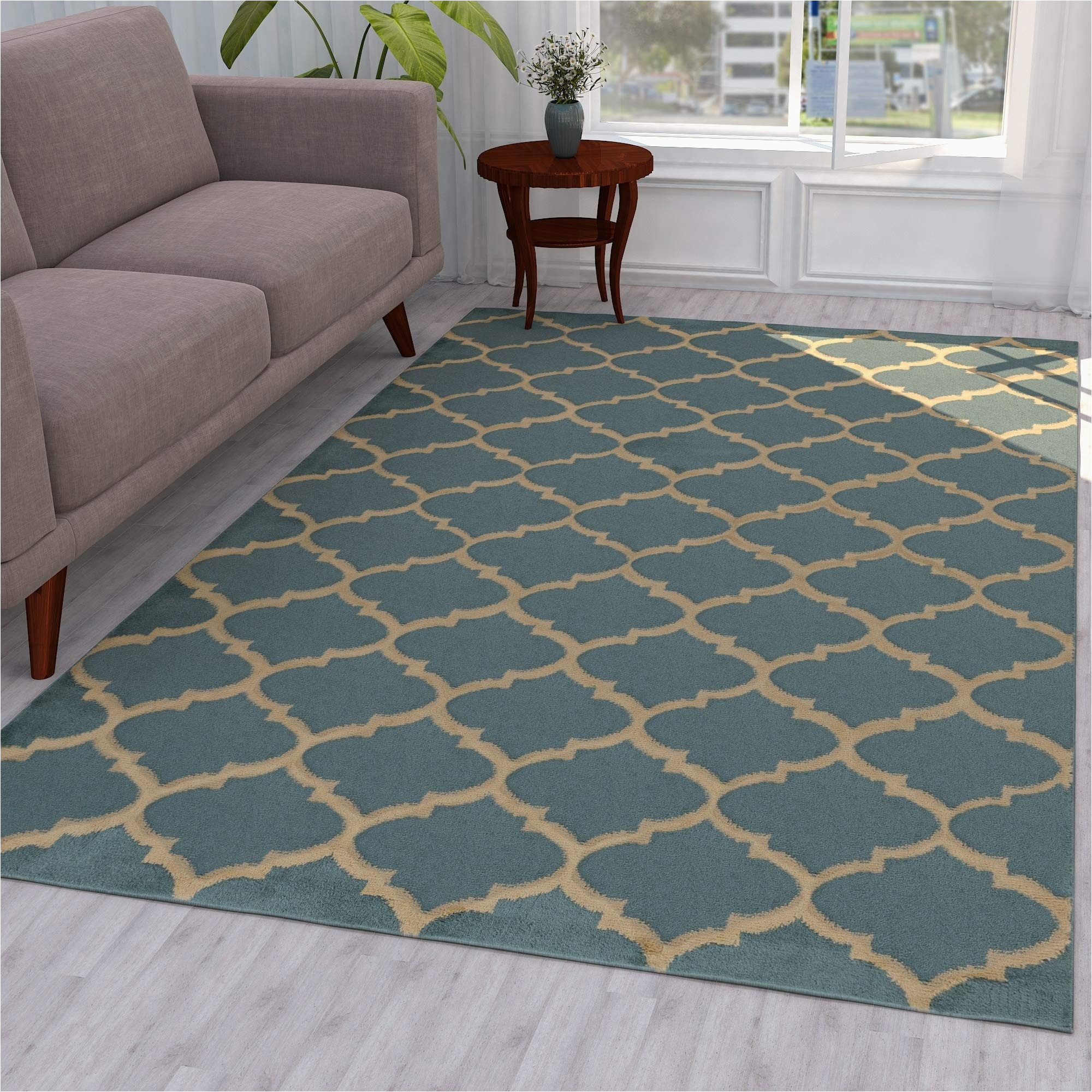 Ottomanson Royal Collection Contemporary Moroccan Trellis Design area Rug Amazon.com: Ottomanson Geometric Cubes Design 5×7 area Rug, 63″ W …