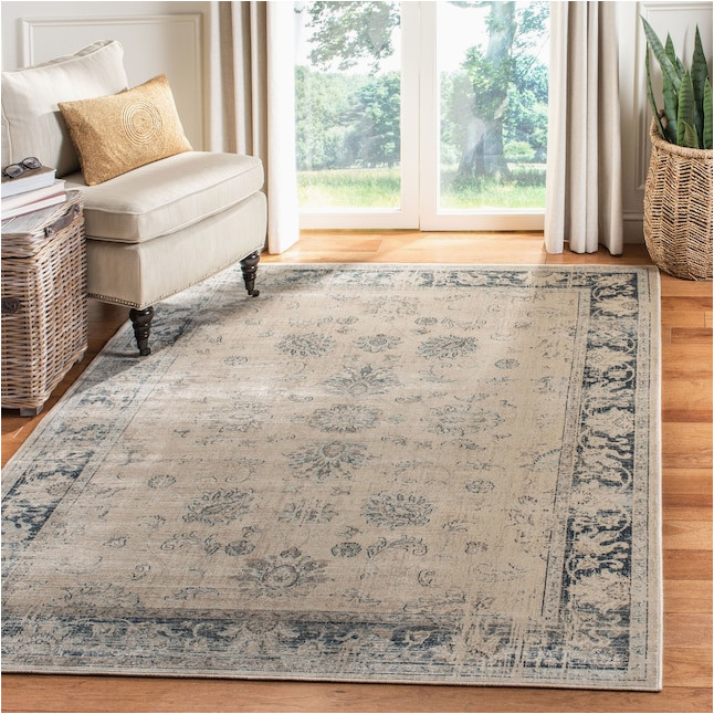 Overstock area Rug Protection Plan Safavieh Vintage Mosed 9 X 12 Stone/blue Indoor Distressed …