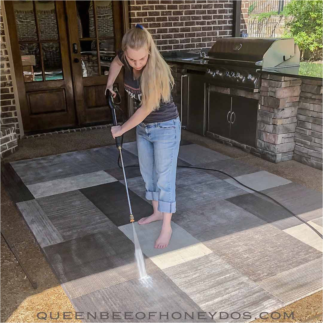 Pressure Washing An area Rug Diy Professional Rug Cleaning â¢ Queen Bee Of Honey Dos