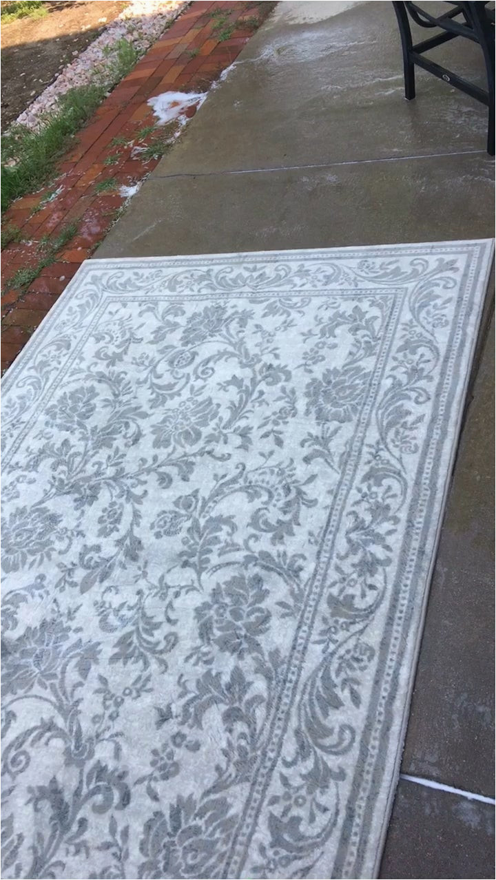 Pressure Washing An area Rug High Traffic Rug after Only One Year