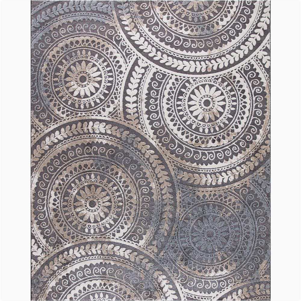 Spiral Medallion area Rug Home Depot Home Decorators Collection Spiral Medallion Cool Gray tones 8 Ft. X 10 Ft. area Rug 25367 – the Home Depot