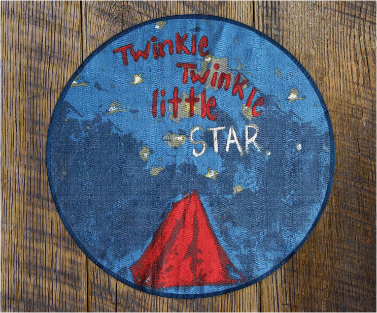 Twinkle Twinkle Little Star area Rug Twinkle Twinkle Little Star Round Kids Rug