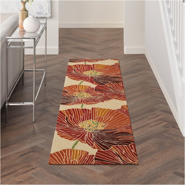 2 X 7 area Rug Nourison Fantasy 2 X 7 Braided Sunset Indoor Abstract area Rug In …