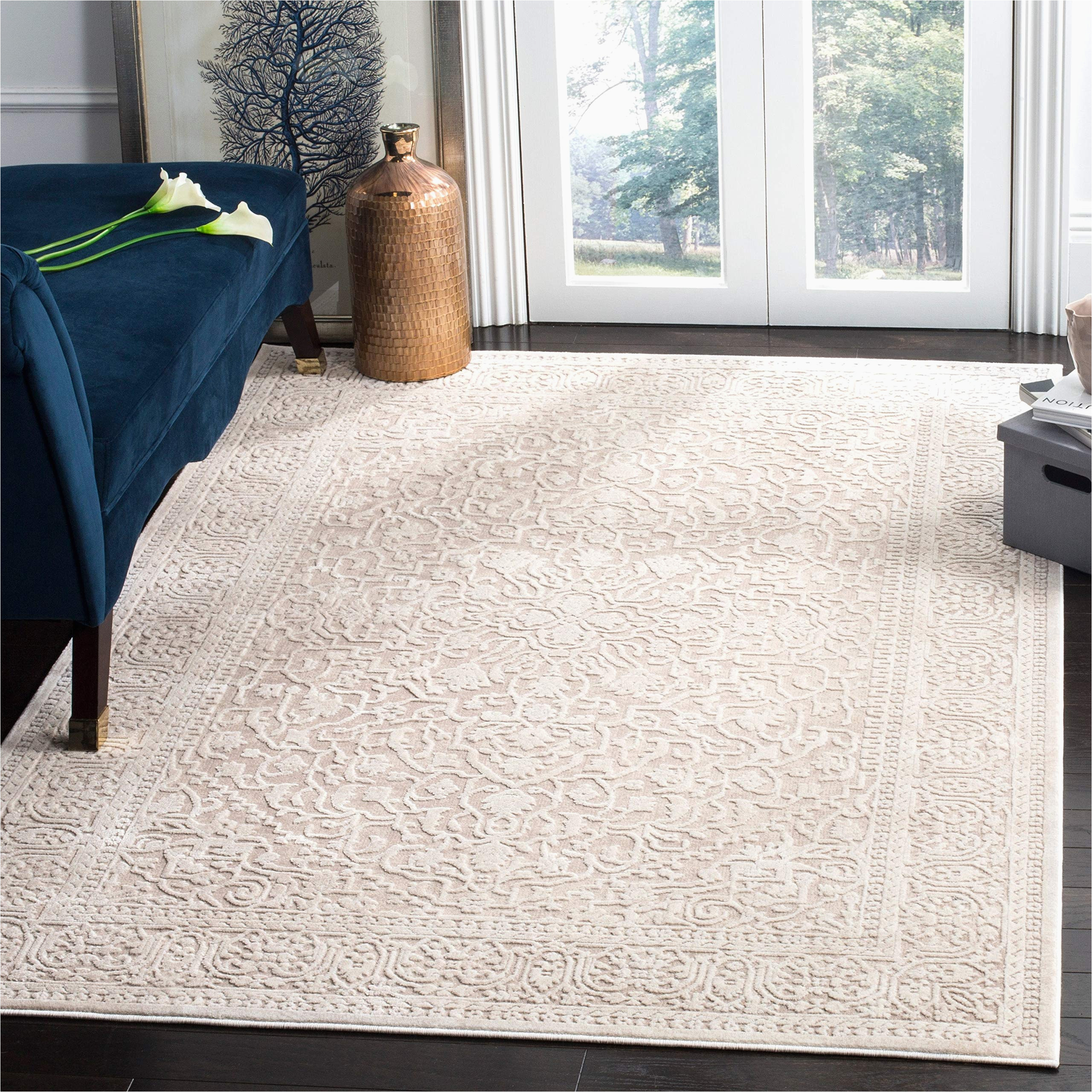 Amazon area Rugs 10 X 14 Safavieh Reflection Collection 10′ X 14′ Beige/cream Rft670a Vintage Distressed area Rug