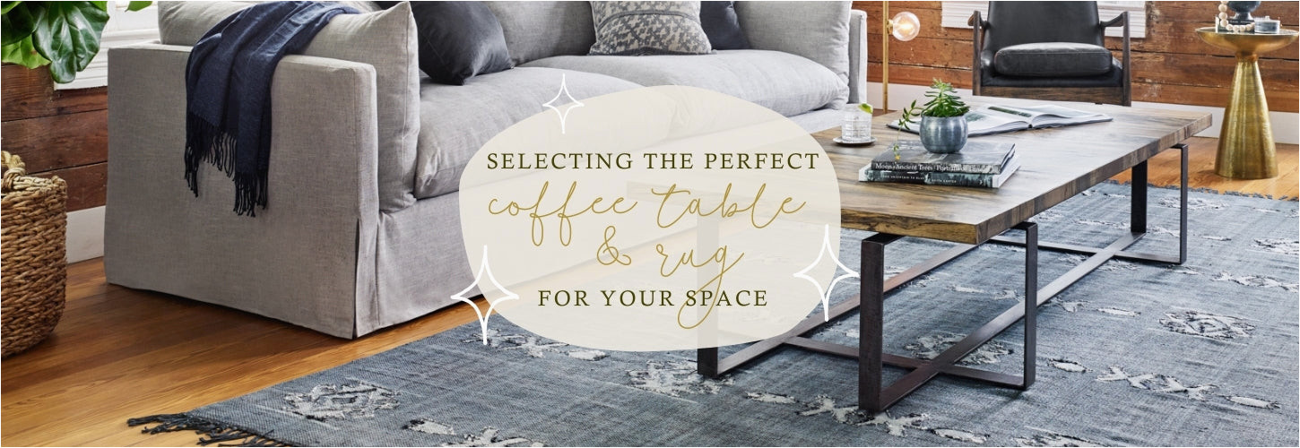 Area Rug Under Couch and Coffee Table Selecting the Perfect Coffee Table & Rug to Fit Your Space …