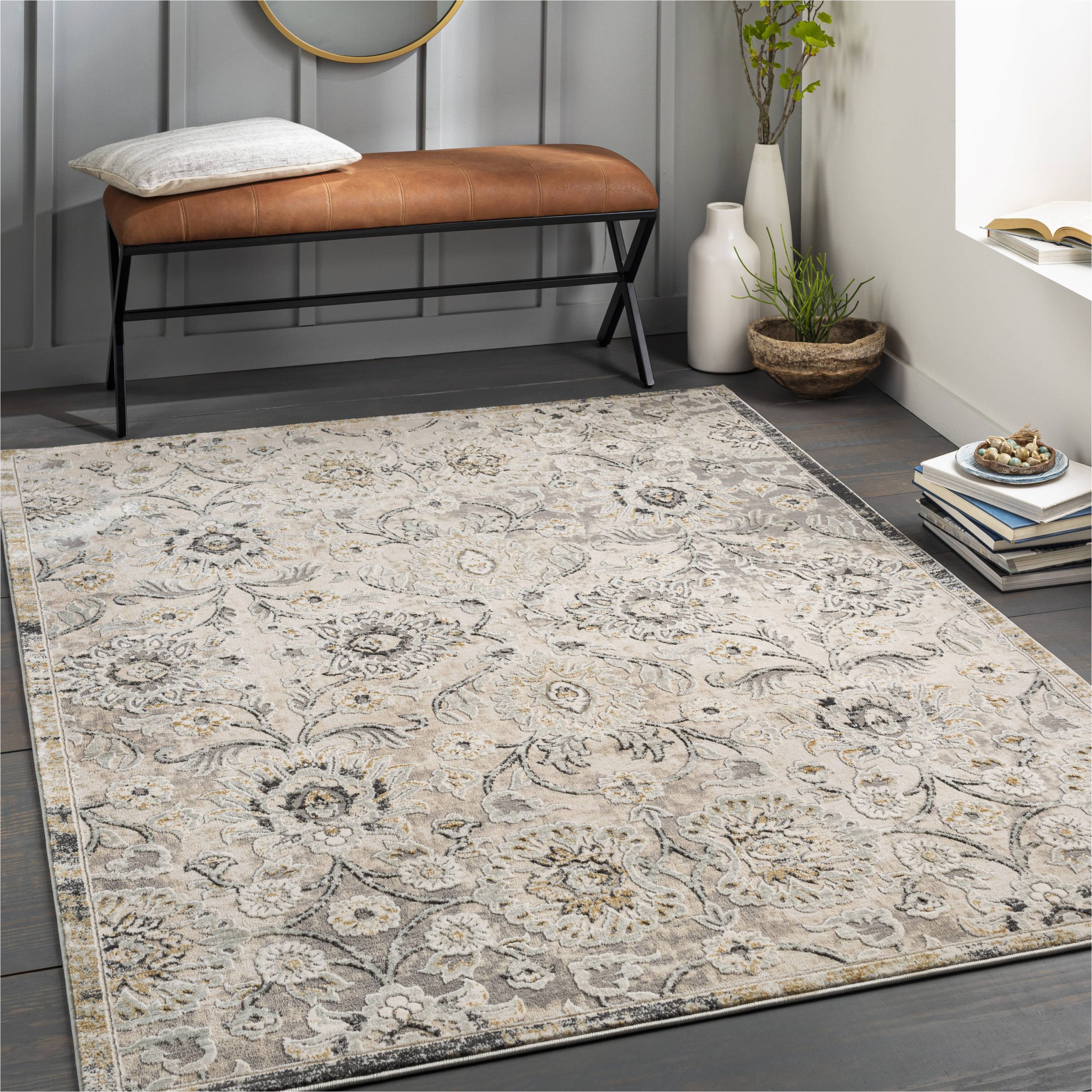 Area Rugs 10 X 12 Lowes Allen   Roth Delft 9 X 12 Taupe Indoor Abstract area Rug In the …