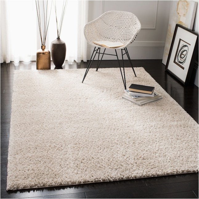 Lowes area Rugs 12 X 14 Safavieh August Shag 10 X 14 Beige Indoor solid Farmhouse/cottage …