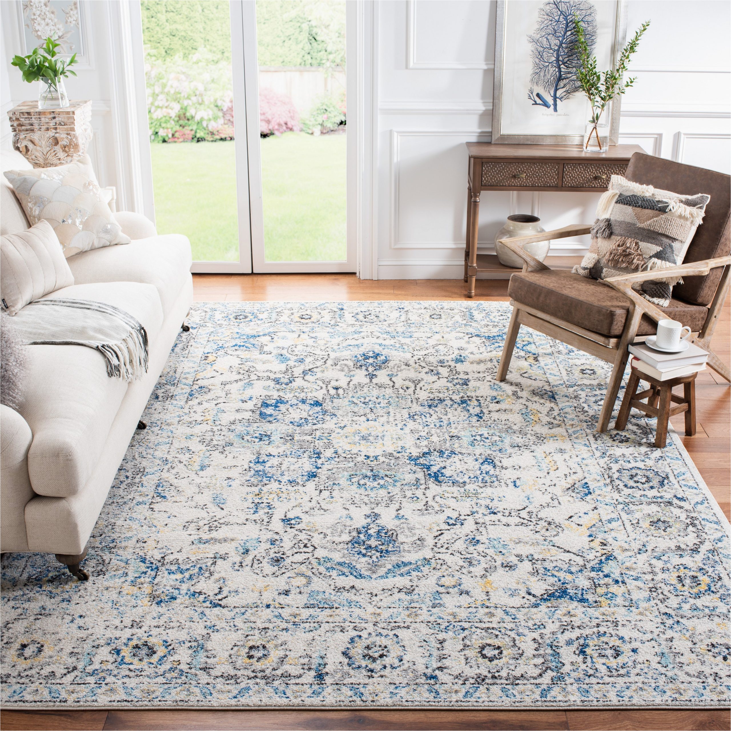 Lowes area Rugs 12 X 14 Safavieh Madison nord 10 X 14 Gray/blue Indoor Distressed/overdyed …