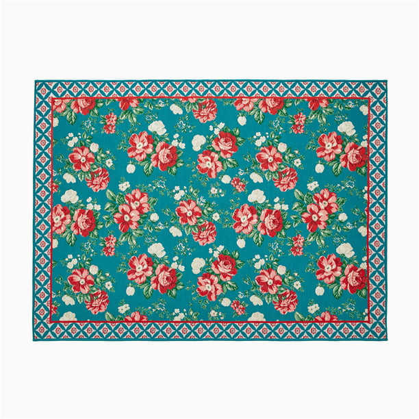 Pioneer Woman area Rug 5×7 the Pioneer Woman, 5′ X 7′ , Color – Red Outdoor Rug