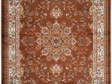 10 by 20 area Rugs Nevita Collection isfahan Persian Traditional Medallion Design area Rug Rugs Brown 7 10" X 9 10"