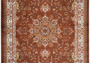 10 by 20 area Rugs Nevita Collection isfahan Persian Traditional Medallion Design area Rug Rugs Brown 7 10" X 9 10"