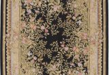10 Foot Square area Rug Due Process Stable Trading Aubusson Marseilles Black Square