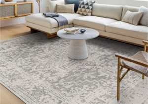 10 X 10 area Rugs Cheap Artistic Weavers Janine Vintage Medallion area Rug,7’10” X 10’3″,grey