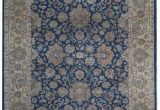 10 X 11 area Rugs E Of A Kind King Hand Knotted Blue Gold 9 2" X 11 10" Wool area Rug