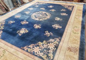 10 X 13 Wool area Rugs Vintage Chinese Art Deco area Rug 10×13, Hand-knotted Wool Chinese …