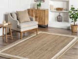 10 X 14 area Rugs Lowes Nuloom Rikki 10 X 14 Jute Off White Indoor Border area Rug In the …