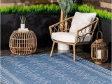 10 X 14 Outdoor area Rugs Nuloom 10 X 14 Blue Indoor/outdoor Geometric area Rug In the Rugs …