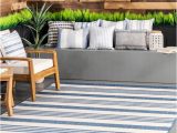 10 X 14 Outdoor area Rugs Nuloom 10 X 14 Blue Indoor/outdoor Stripe area Rug In the Rugs …