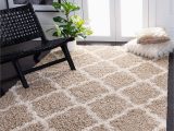 10 X 15 Foot area Rug Safavieh Dallas Shag Collection 10′ X 14′ Beige/ivory Sgd257d Trellis Non-shedding Living Room Bedroom Dining Room Entryway Plush 1.5-inch Thick area …