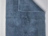 100 Cotton Reversible Bath Rugs Grund Puro Series organic Cotton Reversible Bath Rug 17 Inch by 24 Inch Sea Blue