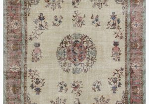 11 by 11 area Rug Turkish Vintage area Rug 6 9" X 9 11" 81 In X 119 In