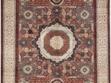 11 by 13 area Rugs E Of A Kind Aryana Handwoven 11 8" X 13 11" Wool Red Ivory area Rug